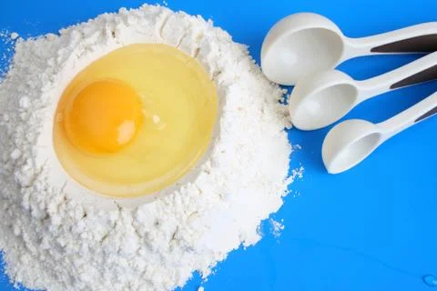 Egg and Flour Stock Photos