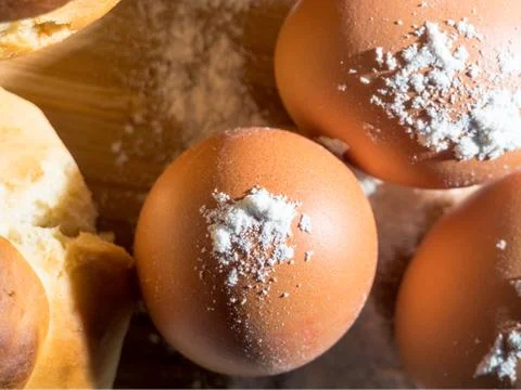 Egg and Flour Stock Photos