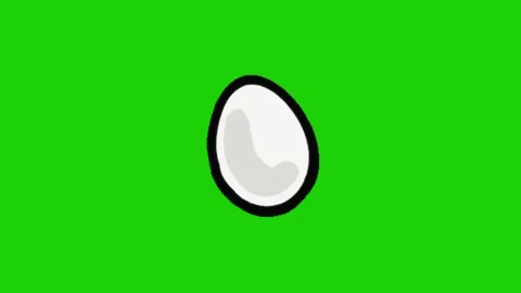 Egg animation on chroma key background 库存影片 332997345