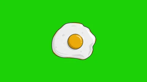 Egg animation on chroma key background 库存影片 332997364