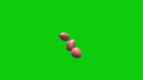 Egg animation on green screen 库存影片 332338486