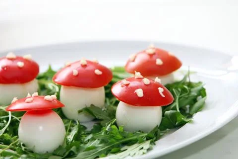 Egg appetizers Foto stock