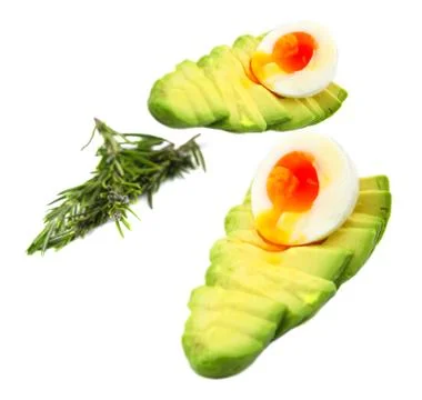 Egg avocado scramble Stock Photos