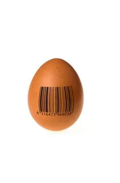 Egg with barcode Egg with barcode Copyright: xZoonar.com/BorisxZerwannx 70... Stock-Fotos