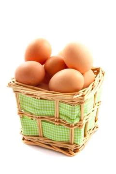 Egg basket Stock Photos