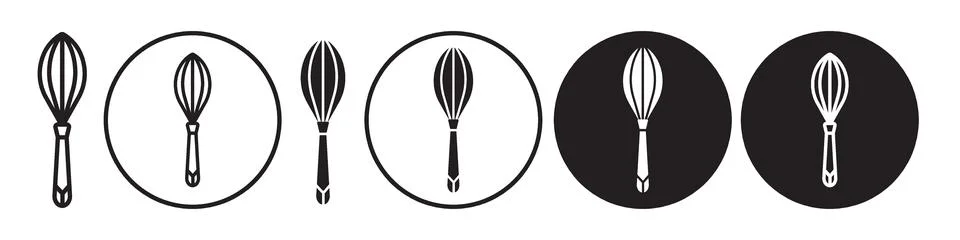 Egg beater Icon vector set collection for web Stock Illustration
