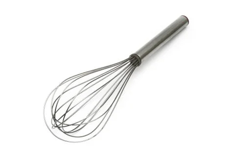 Egg beater over white background Stock Photos