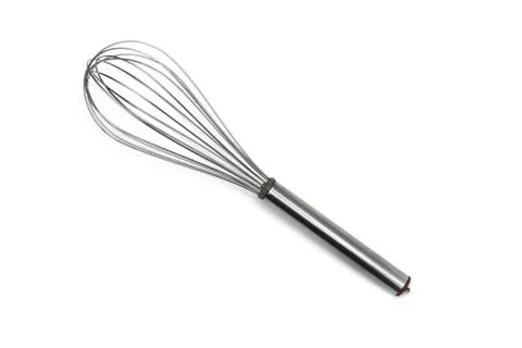Egg beater over white background Stock Photos
