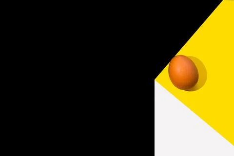 Egg on a black background Stock Photos