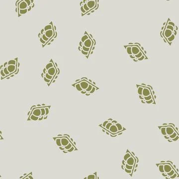Egg box hen glyph vector seamless pattern Stock Illustration