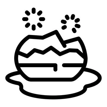 Egg breaking open on the floor symbolizing failure Stock Illustration