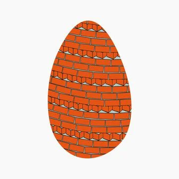 Egg bricks colored Иллюстрация