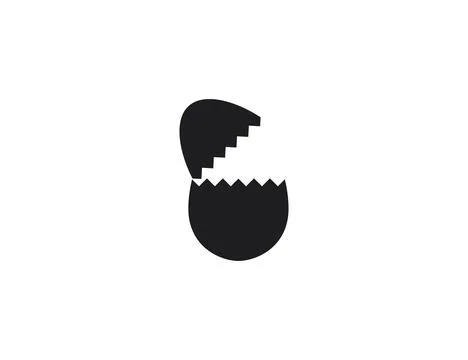 Egg, broken egg icon. Vector illustration. Stock Illustration