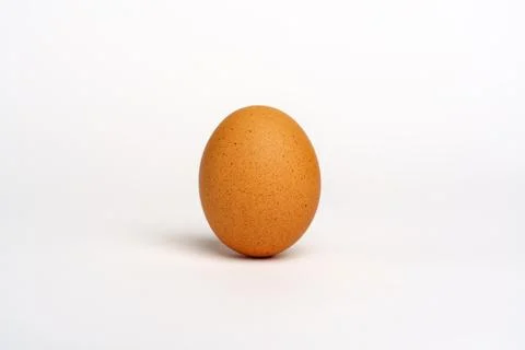 Egg brown,  isolated on white background. Stock Photos