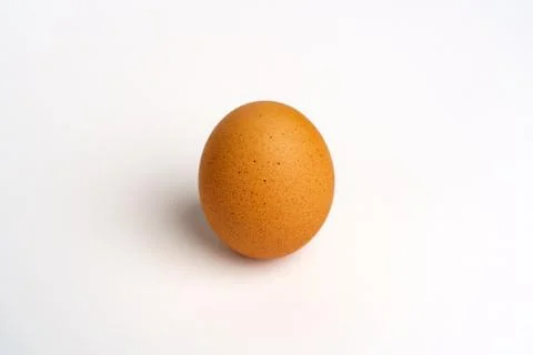 Egg brown,  isolated on white background. Foto stock