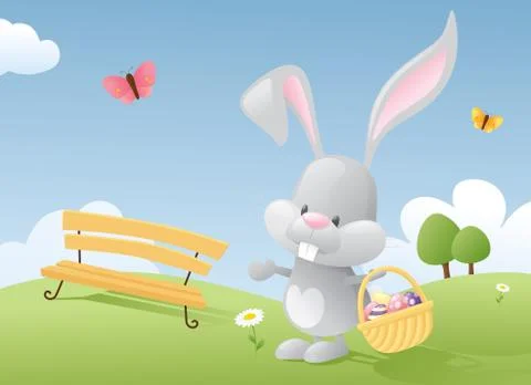 Egg bunny Stock Illustration