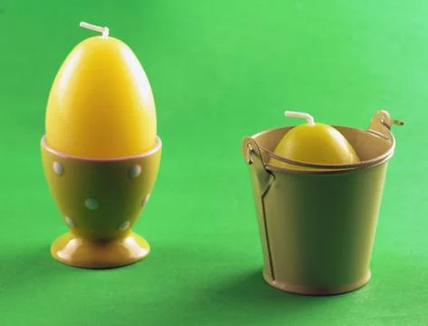 Egg candles Stock Photos