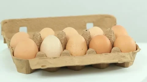 Egg Carton Stock Footage 10759719