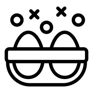 Egg carton icon representing easter celebration and food storage Stock Illustration