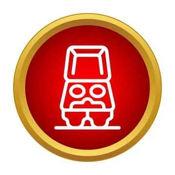 Egg carton icon simple style design Stock Illustration