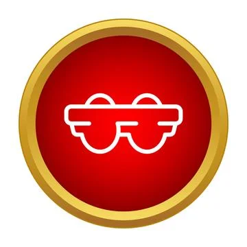 Egg carton packaging icon on red button Stock Illustration