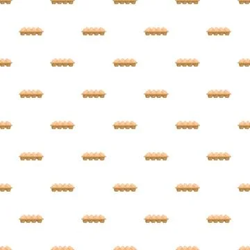 Egg carton six pack seamless pattern Stock Illustration
