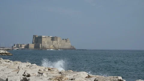 Egg Castle, Naples, Italy Stock Footage 112673362