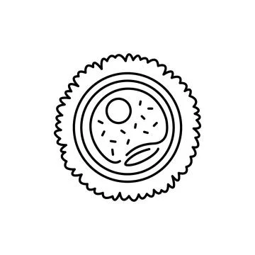 Egg cell olor line icon. Fertility. Pictogram for web page, mobile app, promo Stock-Illustration