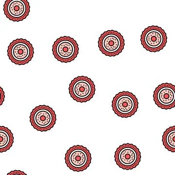 Egg cell vector seamless pattern 스톡 일러스트