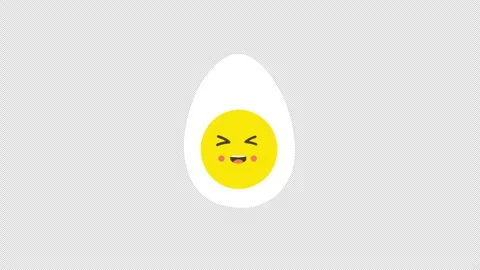 Egg Cellent concept icon loop animation video with alpha channel Stock Footage 277178249