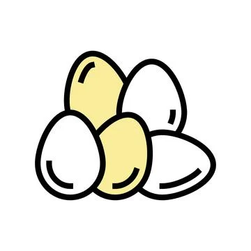 Egg chicken color icon vector illustration Illustrazione stock