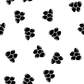 Egg chicken glyph seamless pattern Stock Illustration
