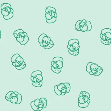 Egg chicken shell line vector seamless pattern Stock Illustration