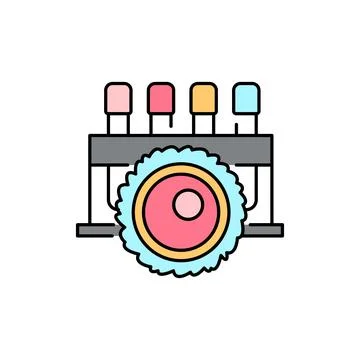 Egg collection olor line icon. Pregnancy. Pictogram for web page, mobile app, Illustrazione stock