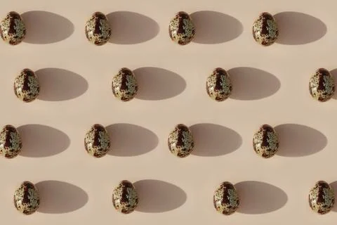 Egg on a colored background food pattern top view Stock Photos