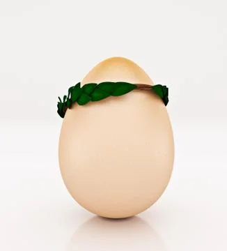 Egg concept. 3d rendering Stock Illustration