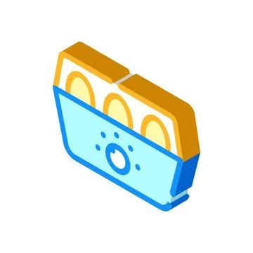 Egg cooker isometric icon vector symbol illustration Stockillustratie