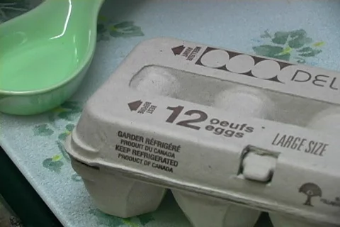 Egg  Crack Cutaways Video stock 137084