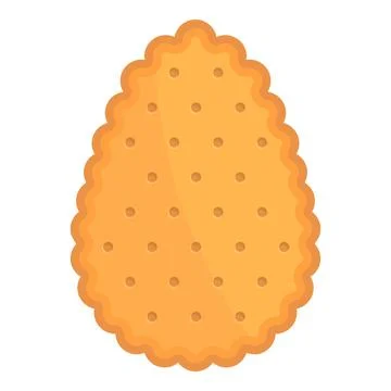 Egg cracker icon cartoon vector. Cookie food Illustrazione stock