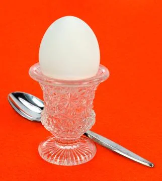 Egg in cup Foto stock