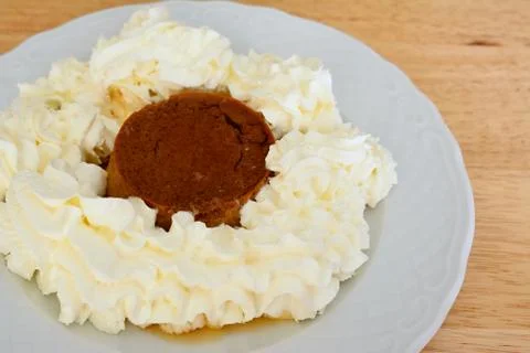 Egg custard Stock Photos