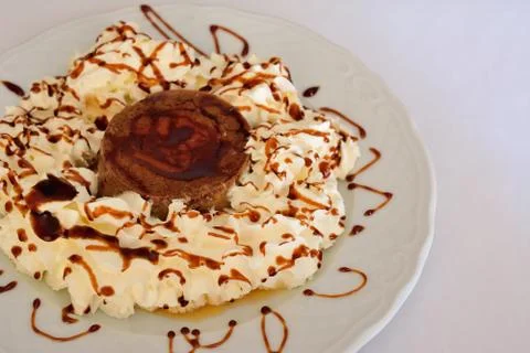 Egg custard 库存照片