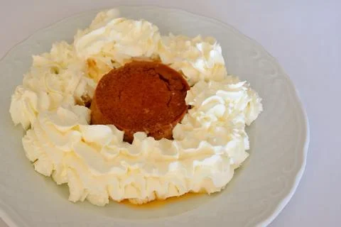 Egg custard Stock Photos