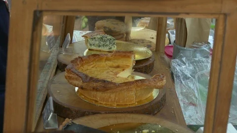 Egg Custard Pie Stock Footage 108264113