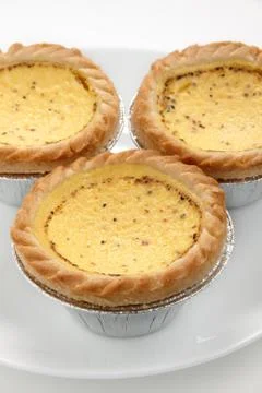 Egg custard tarts Foto stock