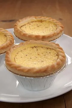 Egg custard tarts Stock Photos