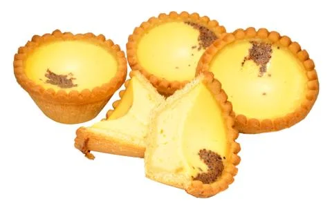 Egg Custard Tarts Stock Photos