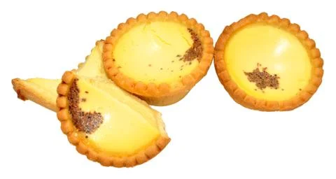Egg Custard Tarts Stock Photos