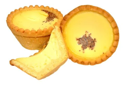 Egg Custard Tarts Stock Photos