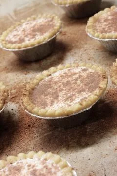Egg custard tarts Stock Photos